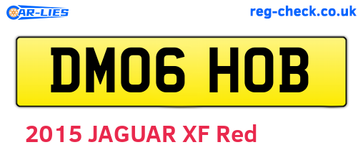 DM06HOB are the vehicle registration plates.