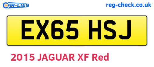 EX65HSJ are the vehicle registration plates.
