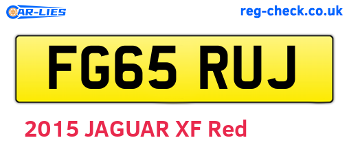 FG65RUJ are the vehicle registration plates.