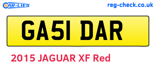 GA51DAR are the vehicle registration plates.