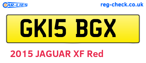GK15BGX are the vehicle registration plates.