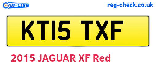 KT15TXF are the vehicle registration plates.
