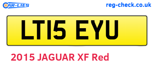 LT15EYU are the vehicle registration plates.