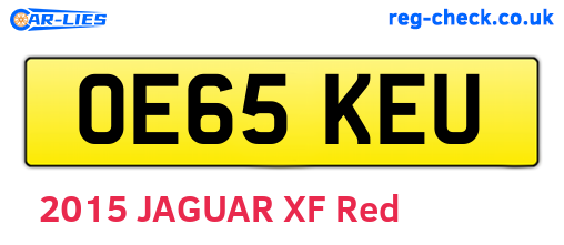 OE65KEU are the vehicle registration plates.