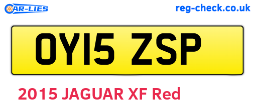 OY15ZSP are the vehicle registration plates.