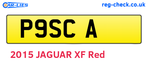 P9SCA are the vehicle registration plates.