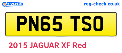 PN65TSO are the vehicle registration plates.