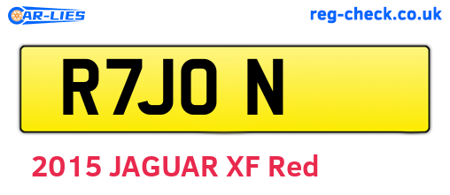 R7JON are the vehicle registration plates.