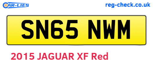 SN65NWM are the vehicle registration plates.