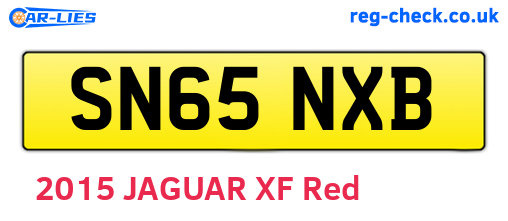 SN65NXB are the vehicle registration plates.