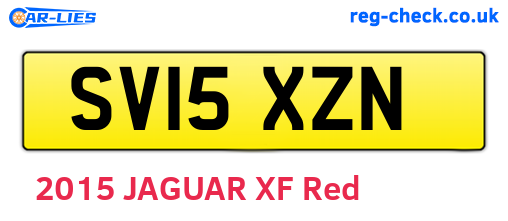 SV15XZN are the vehicle registration plates.