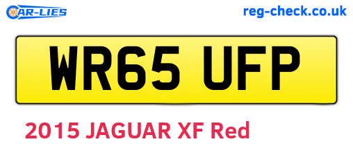 WR65UFP are the vehicle registration plates.