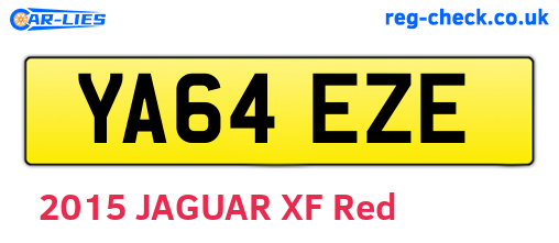 YA64EZE are the vehicle registration plates.