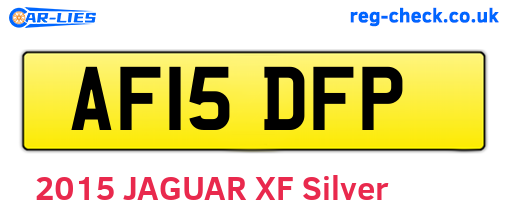 AF15DFP are the vehicle registration plates.