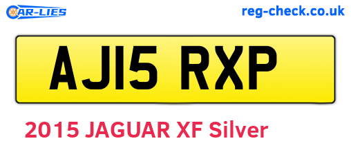 AJ15RXP are the vehicle registration plates.