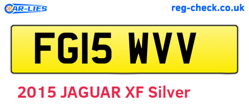 FG15WVV are the vehicle registration plates.