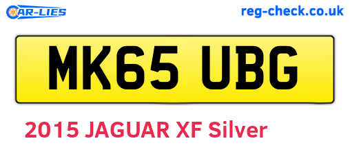 MK65UBG are the vehicle registration plates.