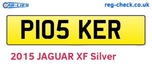 P105KER are the vehicle registration plates.
