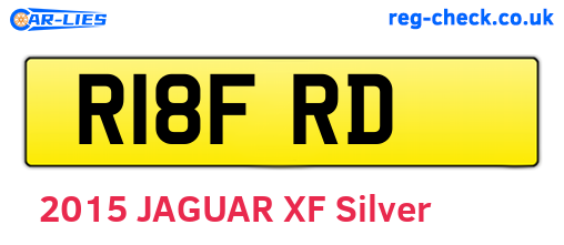 R18FRD are the vehicle registration plates.