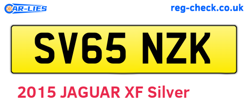 SV65NZK are the vehicle registration plates.