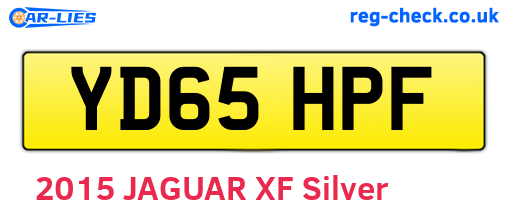 YD65HPF are the vehicle registration plates.