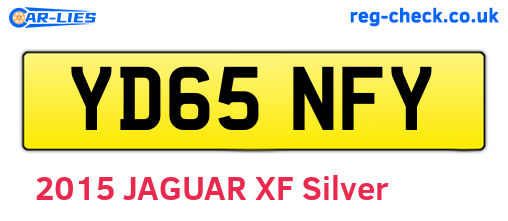 YD65NFY are the vehicle registration plates.
