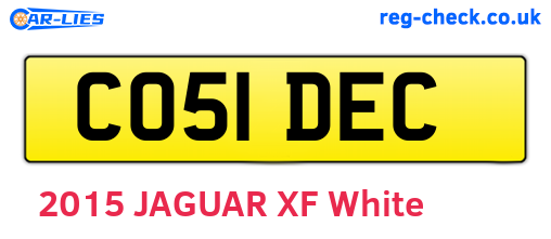 CO51DEC are the vehicle registration plates.