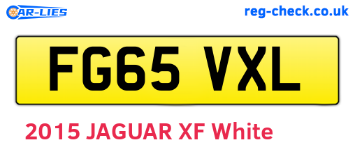 FG65VXL are the vehicle registration plates.
