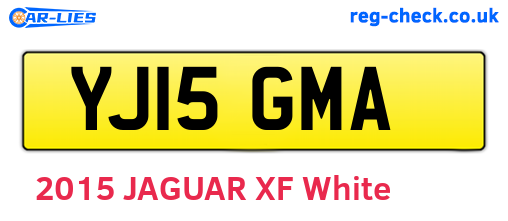 YJ15GMA are the vehicle registration plates.