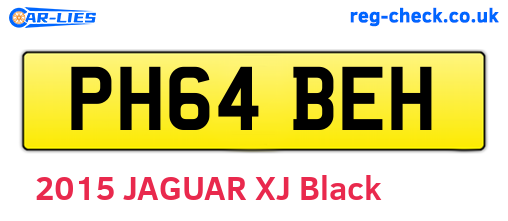 PH64BEH are the vehicle registration plates.