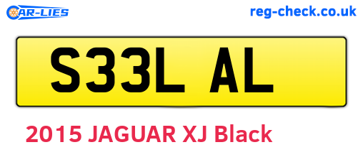 S33LAL are the vehicle registration plates.