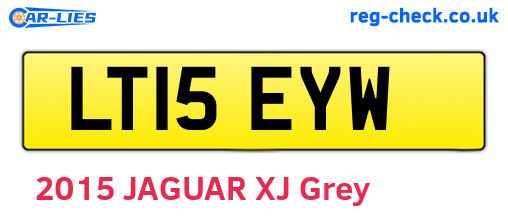 LT15EYW are the vehicle registration plates.