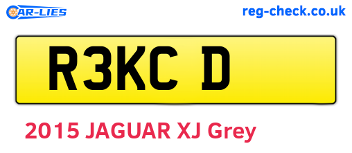 R3KCD are the vehicle registration plates.