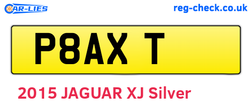 P8AXT are the vehicle registration plates.