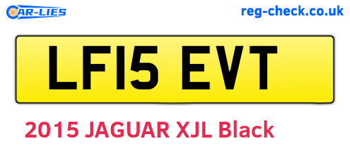 LF15EVT are the vehicle registration plates.