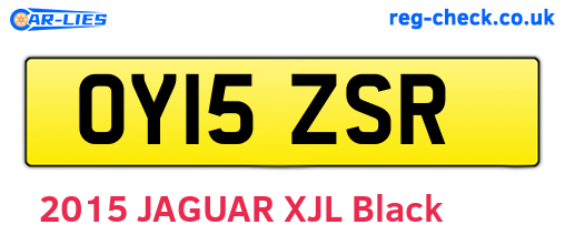 OY15ZSR are the vehicle registration plates.
