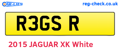 R3GSR are the vehicle registration plates.