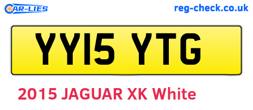 YY15YTG are the vehicle registration plates.