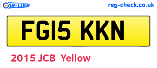FG15KKN are the vehicle registration plates.