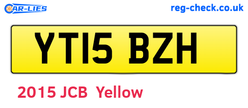 YT15BZH are the vehicle registration plates.