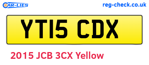YT15CDX are the vehicle registration plates.