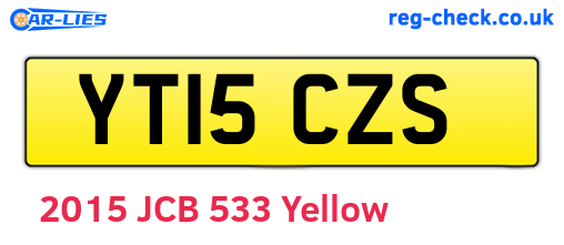 YT15CZS are the vehicle registration plates.