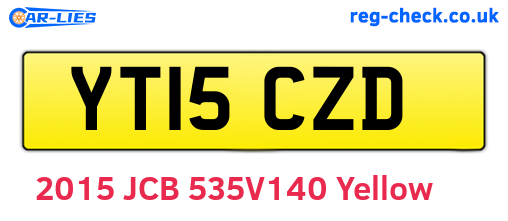 YT15CZD are the vehicle registration plates.
