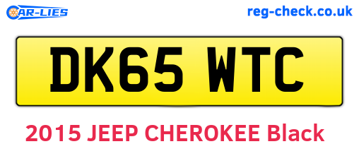 DK65WTC are the vehicle registration plates.