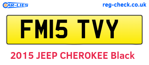 FM15TVY are the vehicle registration plates.