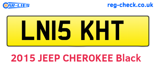 LN15KHT are the vehicle registration plates.