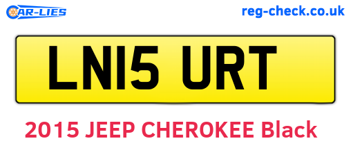 LN15URT are the vehicle registration plates.
