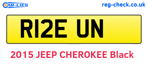 R12EUN are the vehicle registration plates.