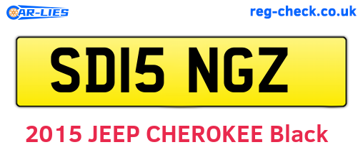 SD15NGZ are the vehicle registration plates.