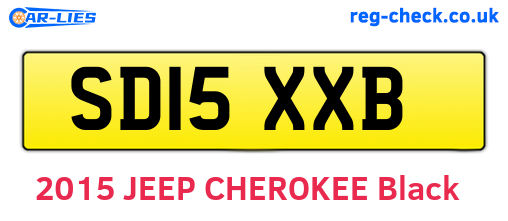 SD15XXB are the vehicle registration plates.